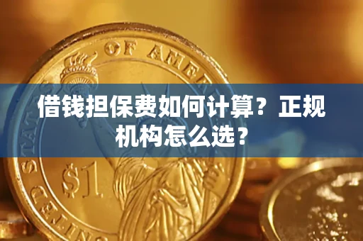 武汉借钱担保费如何计算？正规机构怎么选？