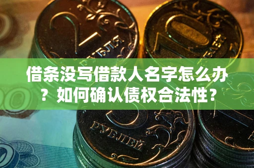 武汉借条没写借款人名字怎么办？如何确认债权合法性？