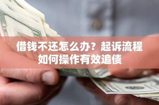 武汉借钱不还怎么办？起诉流程如何操作有效追债